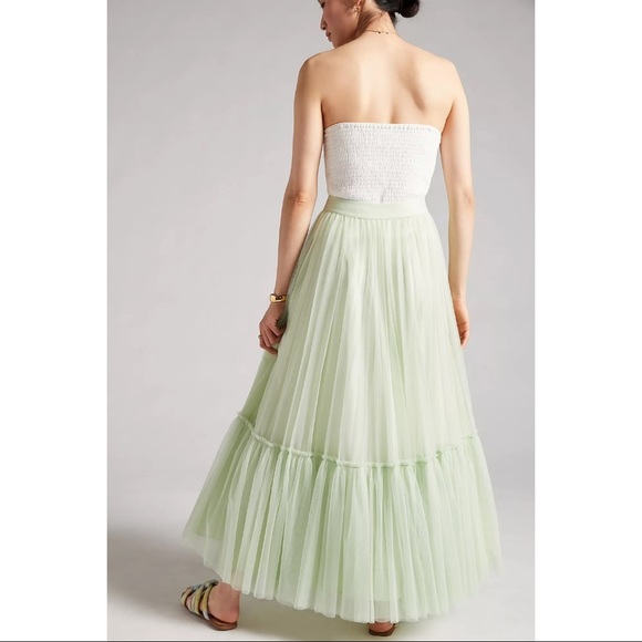 Anthropologie Aline Tulle Tired Mint Green NWT SZ XS - Picture 4 of 6